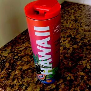 NEW WITH TAGS! Gorgeous Starbucks Tumbler Hawaii Exclusive - Metal Hot Cup 16 oz